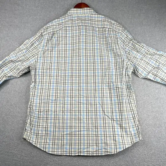 Nautica Cool Breeze Blue Plaid Shirt Pocket Button Up Long Sleeve Mens New NWT - Picture 8 of 13